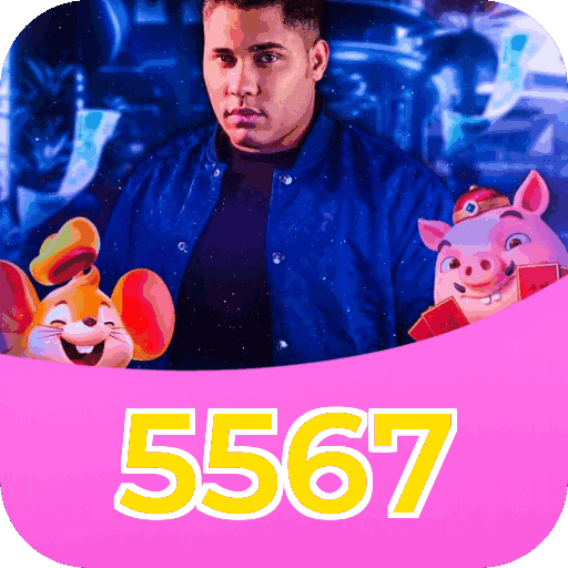 Interface do aplicativo 5567 mostrando jogos disponíveis no iOS e Android